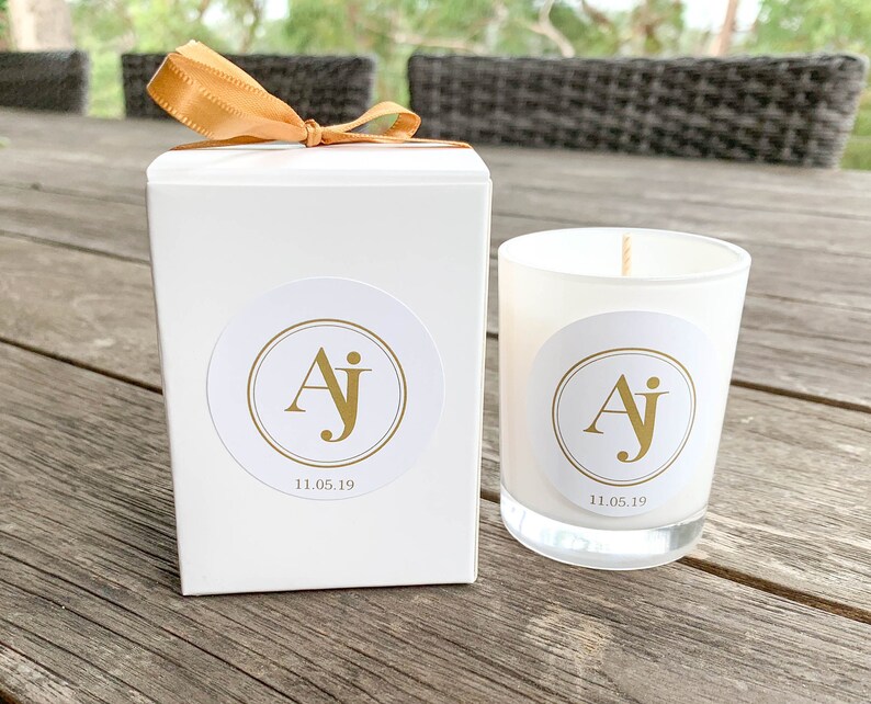Personalised Candle Wedding Favour Custom Wedding Favour Etsy Australia