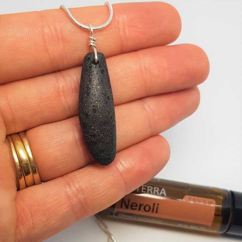 Essential Oils Diffuser Jewellery Australian Andamooka Matrix Opal Aromatherapy Pendant 408