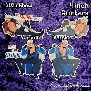 Devil May Cry / Dante, Vergil / Big Sword Energy - Ride The Storm / Adesivi in vinile opachi/lucidi/olografici da 4 pollici