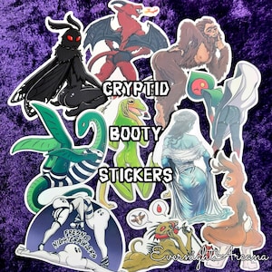 Cryptid Booty Aufkleber Kollektion | Vinylsticker Matt