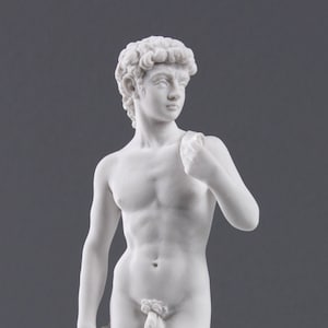Michelangelo David Sculpture Replica of the Famous Statue Made by Marble in Eu 18cm / 7&quot;