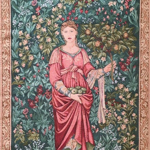 William Morris Pomona Tapestry - Jacquard Wall Tapestry - Vintage Tapestry - The Goddess of Abundance Wall Hanging - MADE IN EUROPE