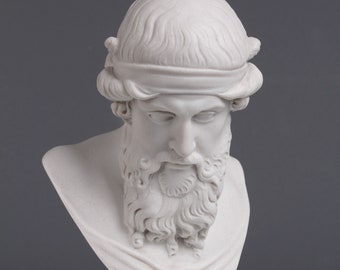 Busto de Platón pequeño - Estatua del filósofo griego Platón - Ideas para regalos - Reproducción de arte antiguo en mármol HECHO EN EUROPA The Ancient Home