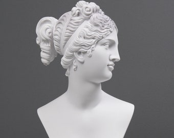 Bust of Venus Italica Famous Reproduction by Canova Marble Sculpture Handmade Statue in Europe - 33 cm / 13"