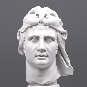 Mithridates Bust Antique Male Sculpture Reproduction - Marble Statue - Handmade in Europe 50cm / 19.7inch - Home Decor - The Ancient Home