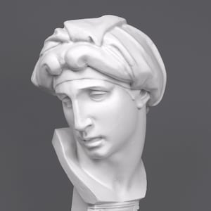 Michelangelo&#39;s Aurora Bust Sculpture - MADE IN EUROPE (53 cm / 20.8&quot;) - Handmade in Europe - Art Statue - Home Decor - The Ancient Home