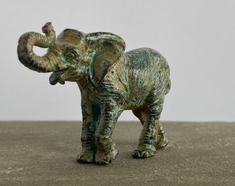 ゾウ　象　銅製　ブロンズ像　彫像　置物　インテリア　工芸品　美術品　A1385 ゾウ 象 銅製 ブロンズ像 彫像 置物 インテリア 工芸品 美術品 A1385