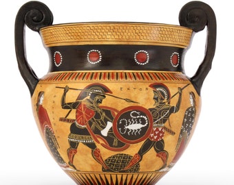 ギリシャ陶器、クラテル花瓶、黒像式陶器、古代ギリシャ花瓶