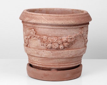 Small Terracotta Vase - Gardening - Planter - Outdoors & Indoors - 17 cm (6.9") - Handmade in Europe - Ceramic - The Ancient Home