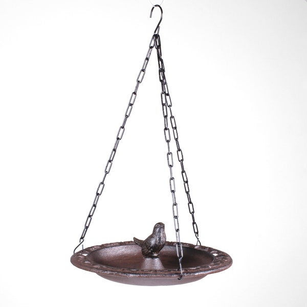 Hanging Cast Iron Bird Bath - 23.3 cm (9.2") - Bird Friendly Garden