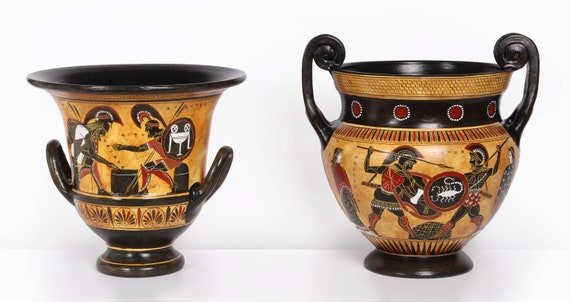 古代ギリシャ 花瓶 黒絵式陶器 ギリシャ陶器｜Yahoo!フリマ（旧