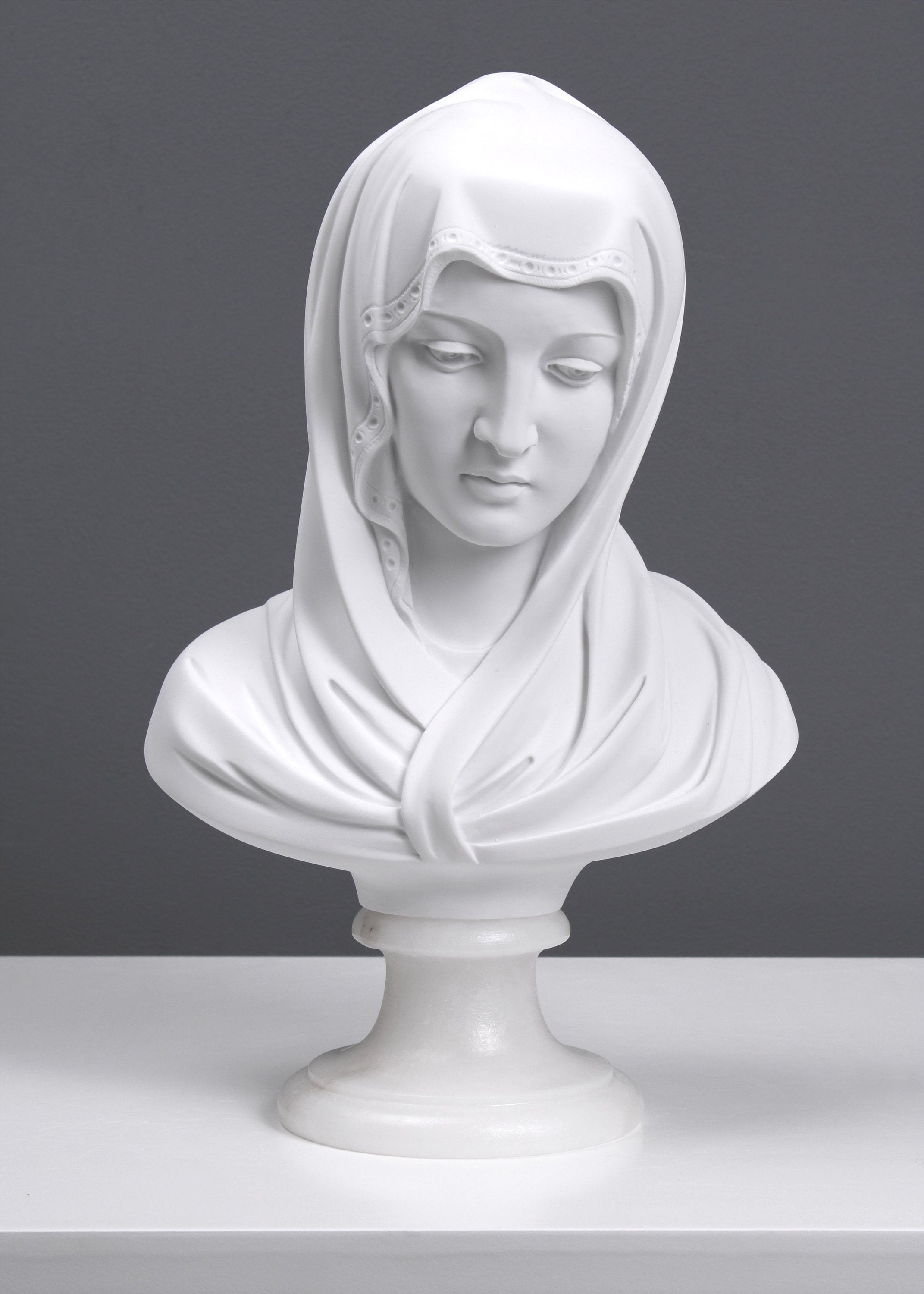 Virgin Mary Bust Sculpture Religious Statue 26.5cm / Etsy