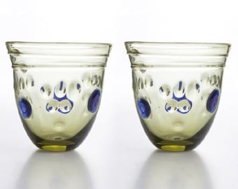 Roman Wine Glass with Grape Reliefs Reenactment Handmade Replicas Made in Europe