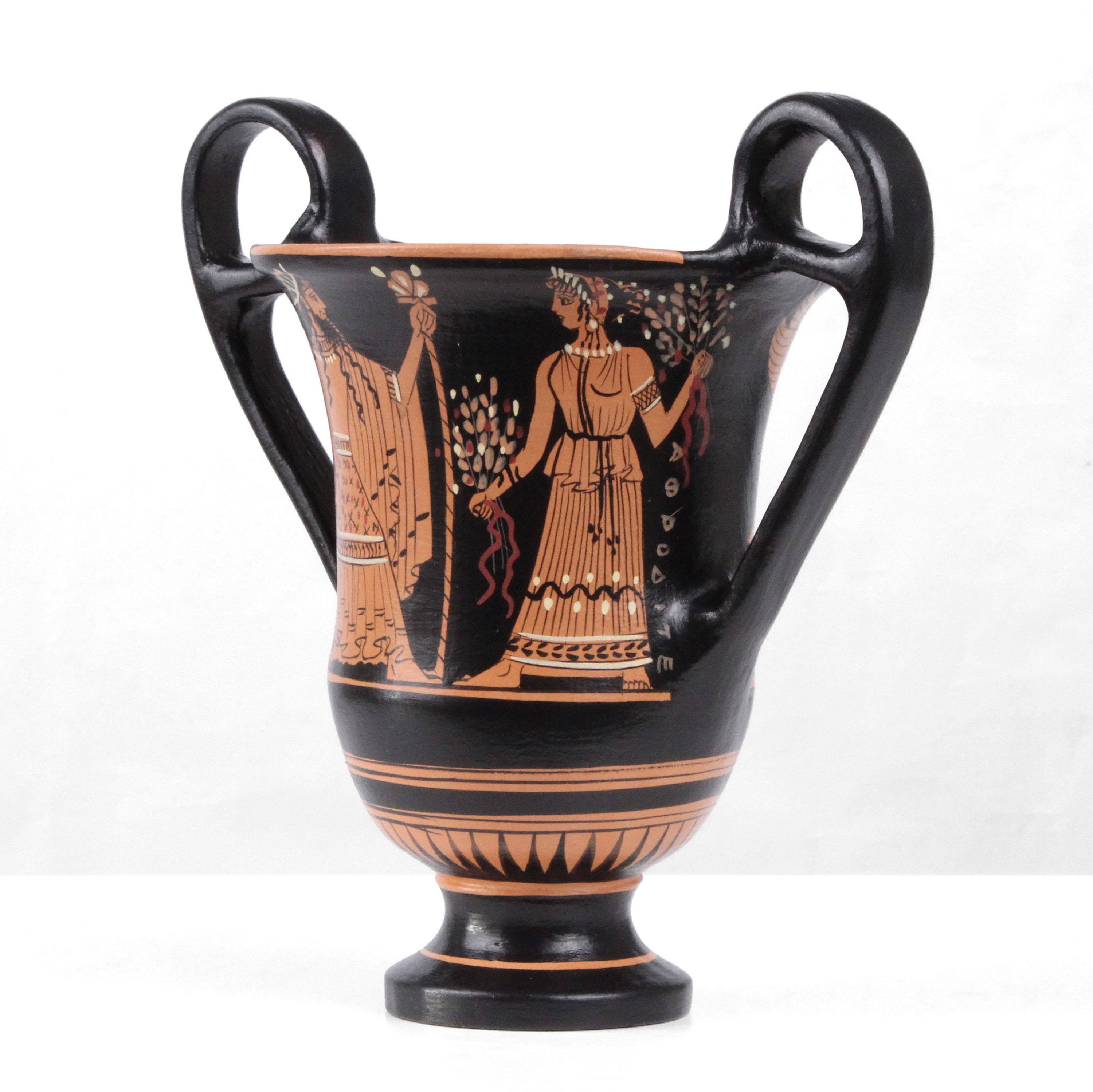 ギリシャ製花瓶 古代ギリシャのアンフォラ赤像式花瓶、ニケとゼウス、ギリシャの