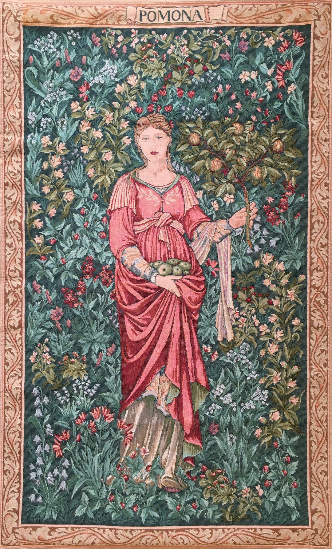 tapestry mania出品 William Morris Pomona Tapestry - Jacquard Wall Tapestry - Vintage