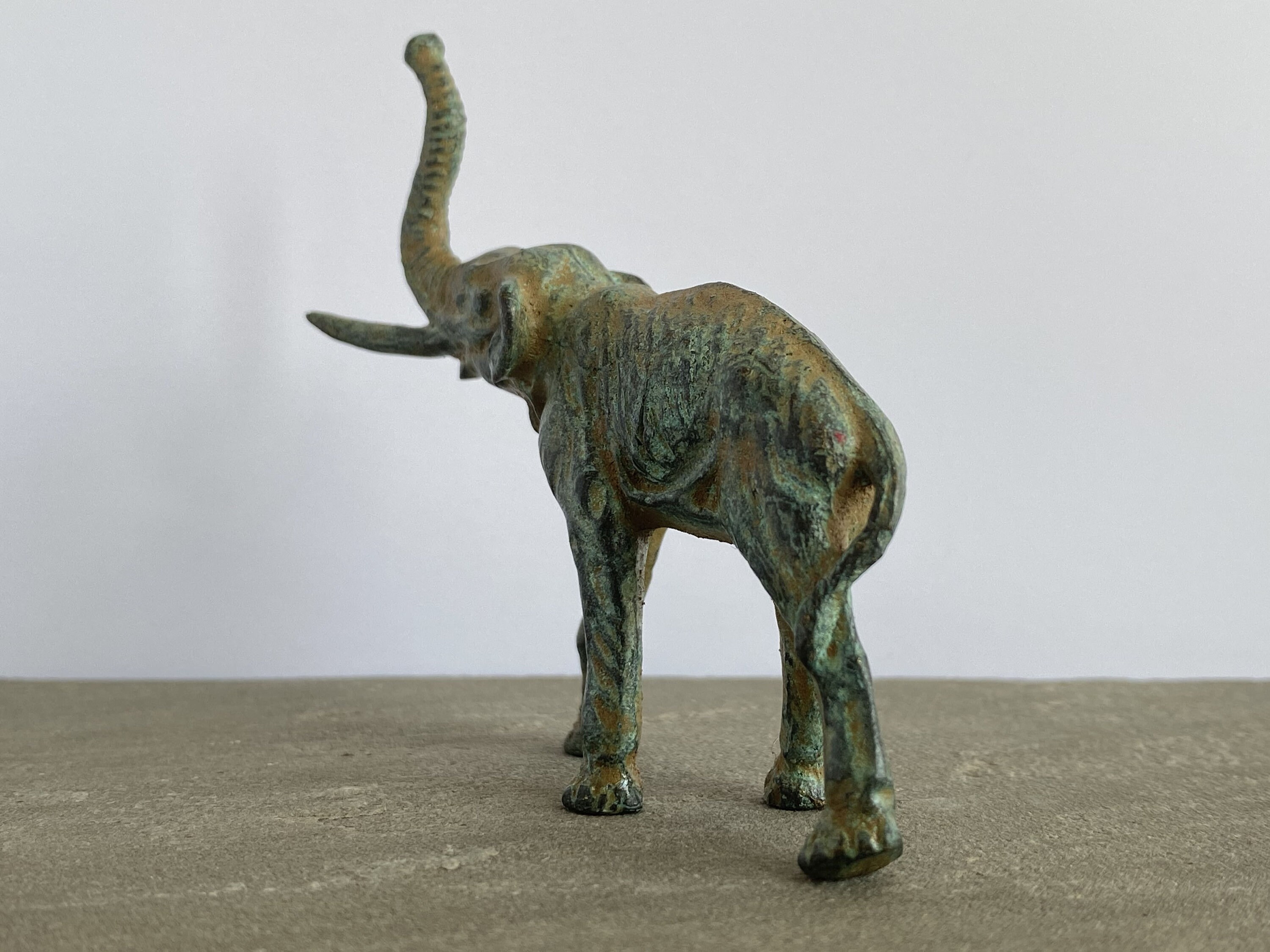 Small Bronze Elephant Statue Copper Alloy Sculpture Made in Etsy