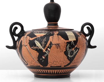 古代ギリシャ風赤絵陶器ピッチャー 古代ギリシャ風赤絵陶器ピッチャー 古代ギリシャ風赤絵陶器