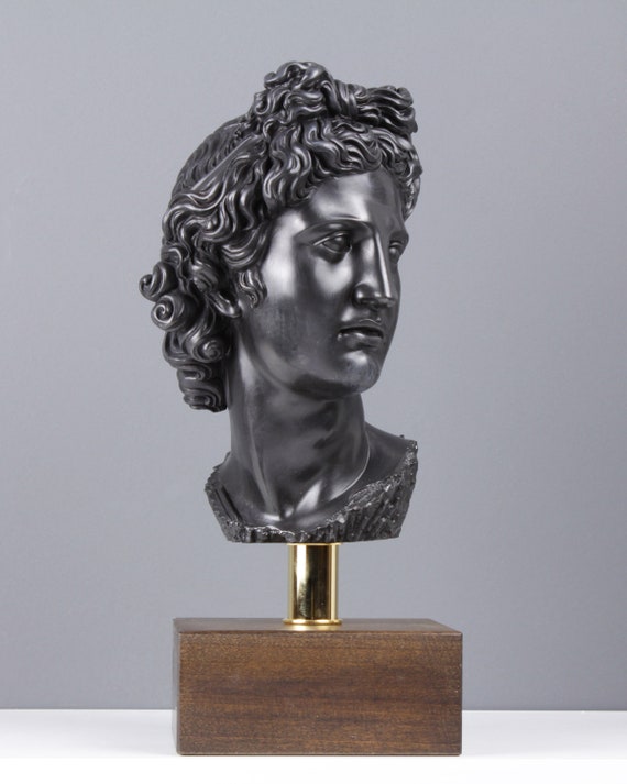 Bust of Apollo Sculpture Head Greek Olympian God Statue Bronze Handmade  39cm / 15.3 -  Canada