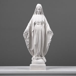 聖母マリアの庭園像 - 庭園装飾 - ヨーロッパ製 - 宗教彫刻 - 古代の家