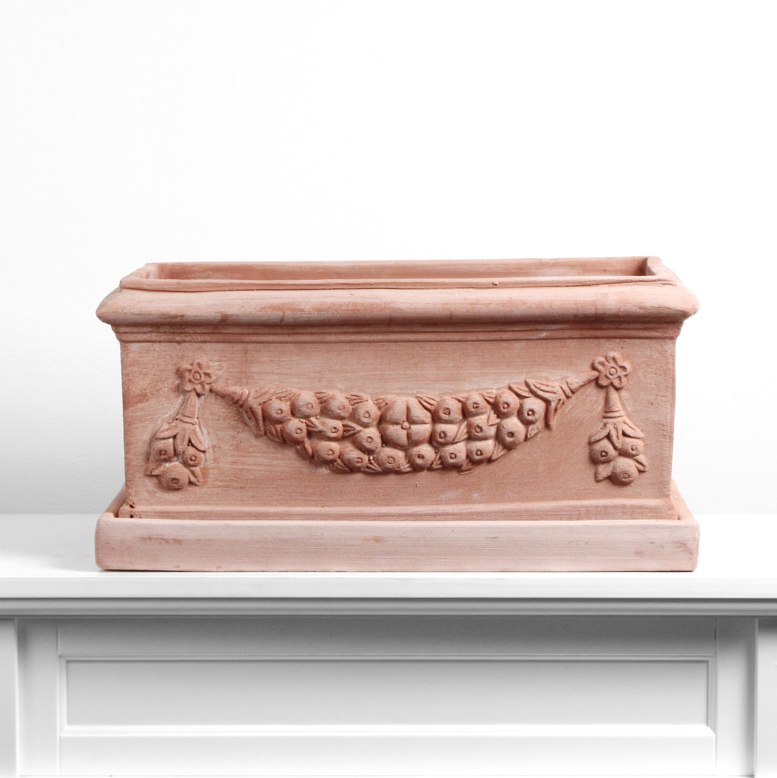 年末のプロモーション Rectangle Large Terracotta OPTIONAL SAUCER Planter 塊根植物・コーデックス