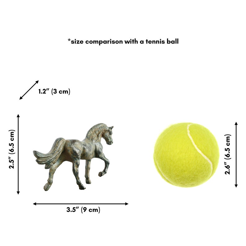 Horse Bronze Statue (Small) - Handmade in Europe - 6.5 cm / 2.5" - Figurine Sculpture - Animal Art Gift - Home Decor - The Ancient Home image 4