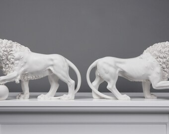 メディチライオンの像120cm×56cm×86cm