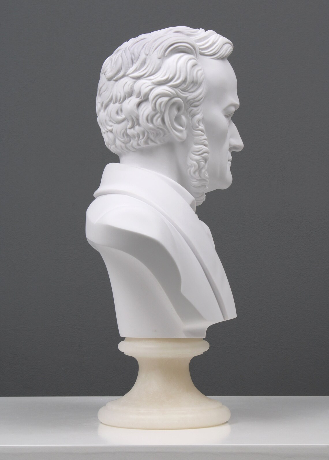 Marble Sculpture Wagner Bust Famous Musician Statue 31.5cm / Etsy