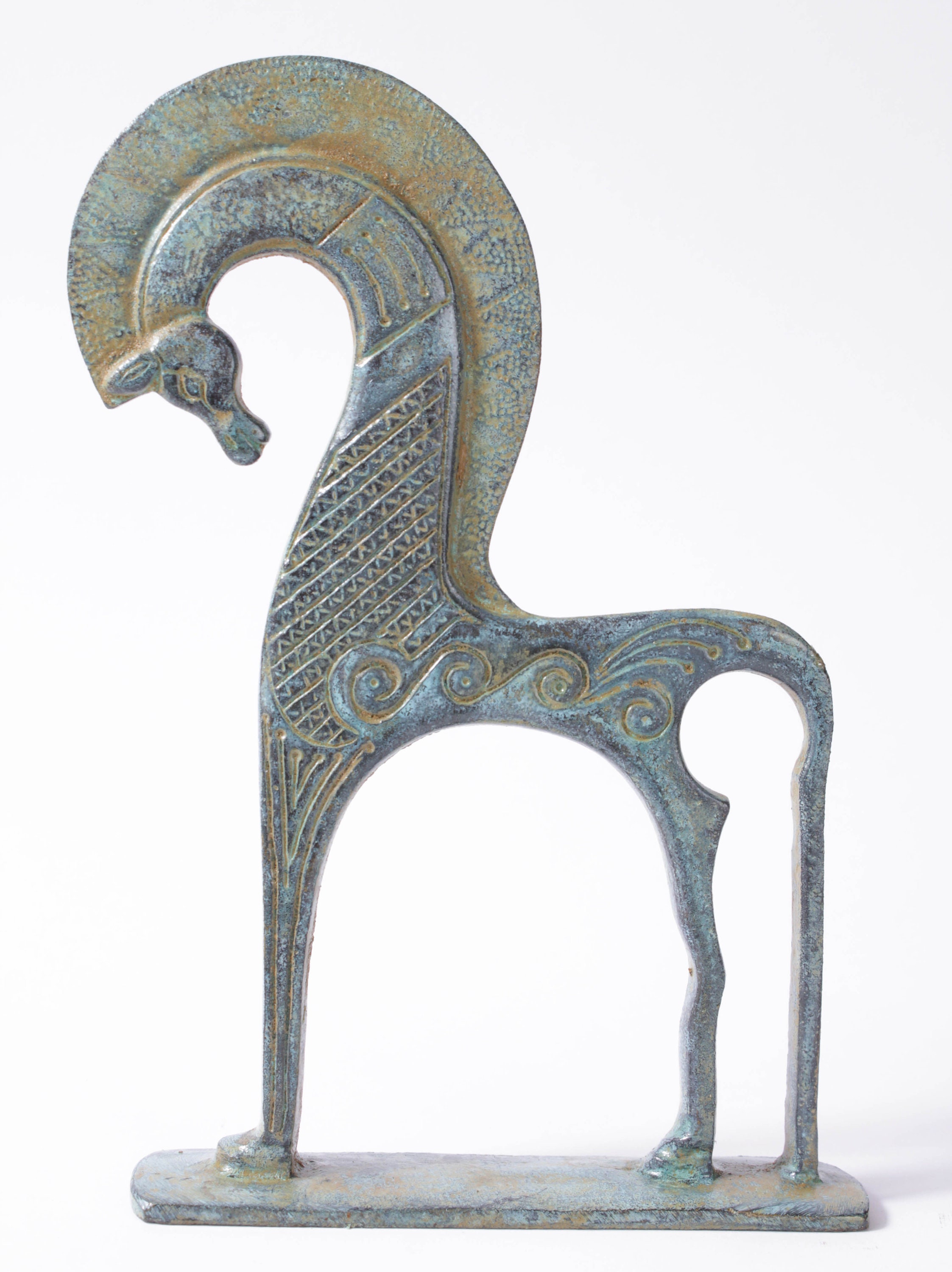 ギリシャの馬のブロンズ像（小） - 古代抽象彫刻の馬の置物 - 16