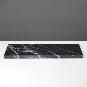 Black Marble Tray - Homeware - Kitchenware - Servery - Marble Homeware - 25 cm / 9.8" - The Ancient Home