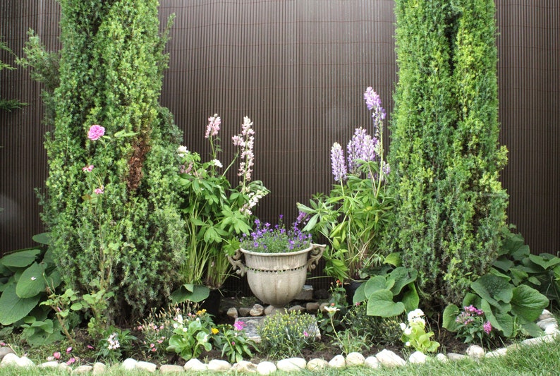 Green Garden Flower Planter With Ornate Handles Large 30 Cm Etsy