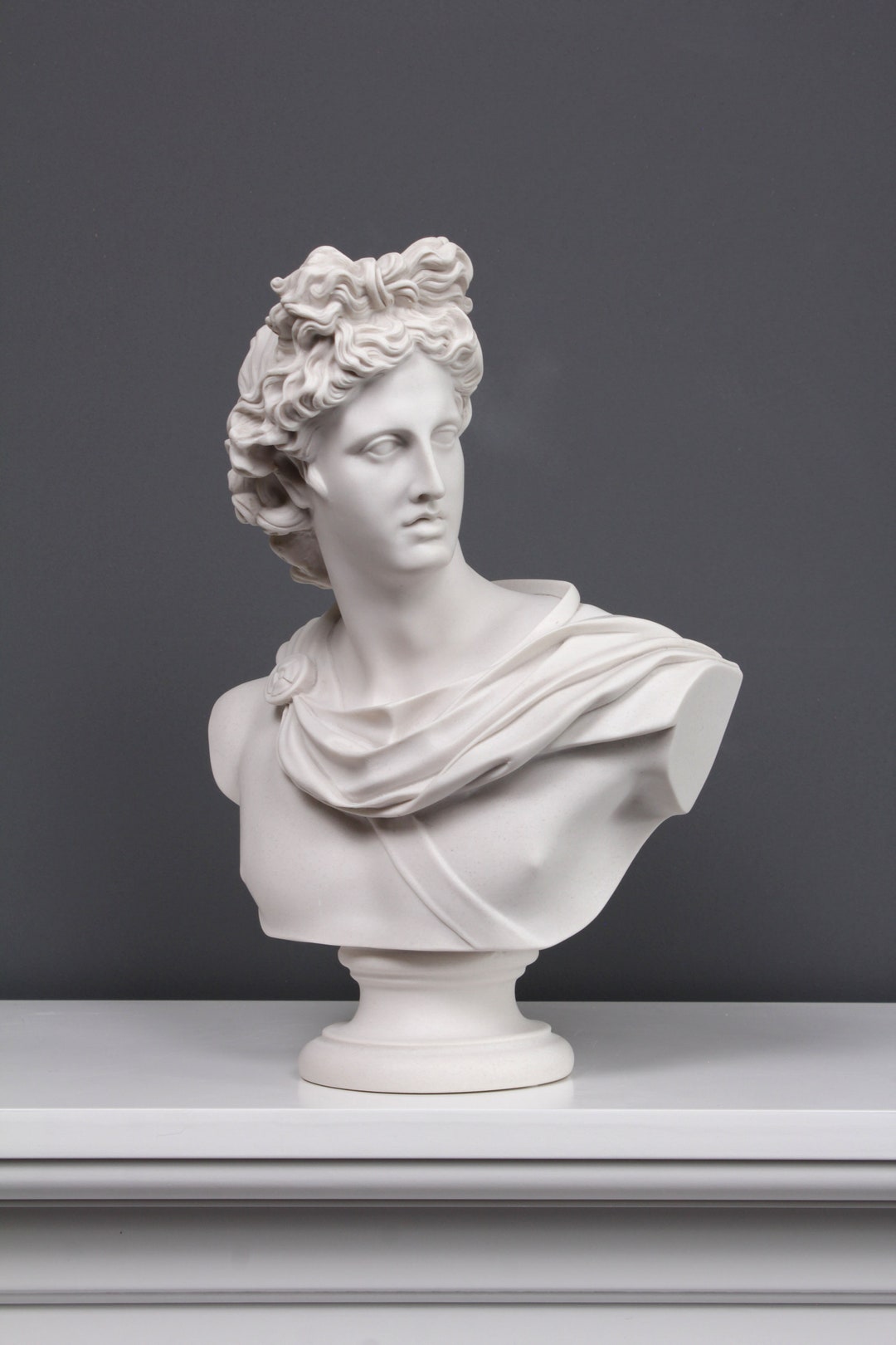 Apollo Bust Sculpture Medium Greek Bust Statue of Apollo Belvedere Sculpture  Made in Europe 35cm / 13.7 Home Decor the Ancient Home 
