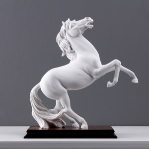 Prancing Horse Statue - Animal Sculpture - Art Gift MADE IN EUROPE 28cm / 11&quot;