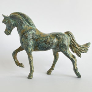 Horse Bronze Statue (Small) - Handmade in Europe - 6.5 cm / 2.5&quot; - Figurine Sculpture - Animal Art Gift - Home Decor - The Ancient Home