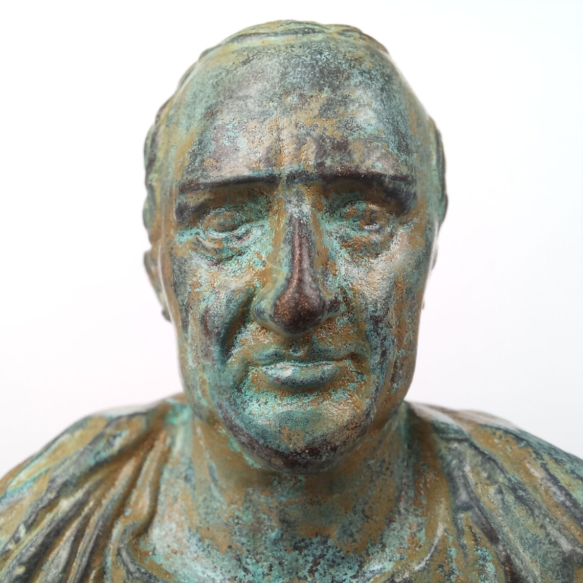 Römische Büste Statue von Cicero Grüne Bronze Skulptur Figur - Etsy.de
