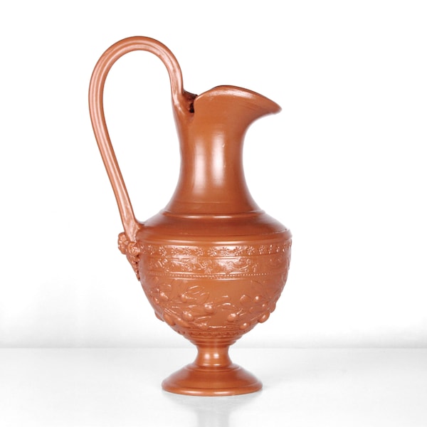 Roman Terra Sigillata Jug with Olives - Roman Pottery - Samian Ware - 26.5 cm (10.4 inch)