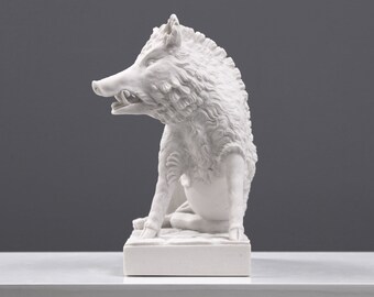 アンティーク　鋳銅イノシシ彫刻　秀山作 ウフィツィ美術館所蔵のイノシシ像 - ポルチェリーノ / 子豚の彫刻