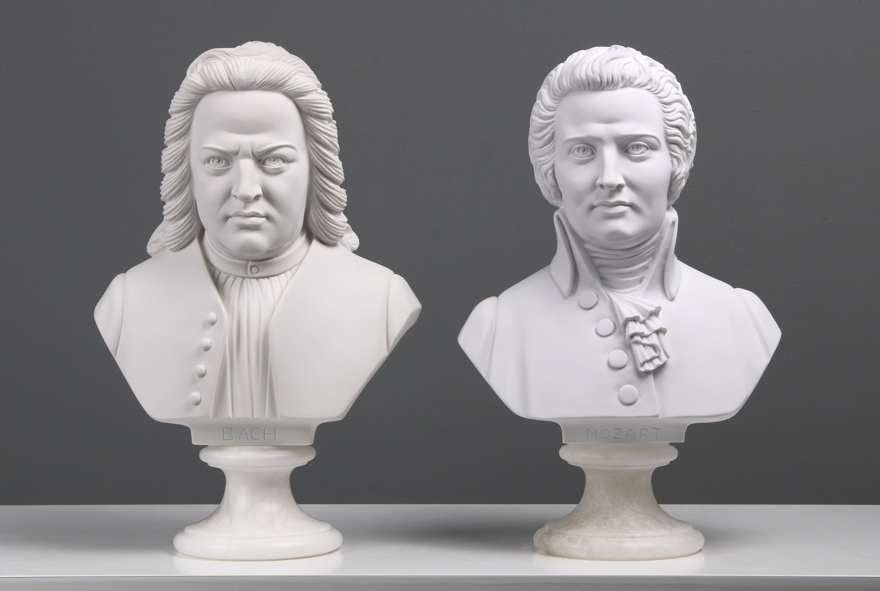 モーツァルト 胸像彫刻 有名な大理石音楽家像 手作り胸像 32 cm