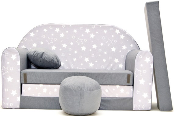 grey kids sofa