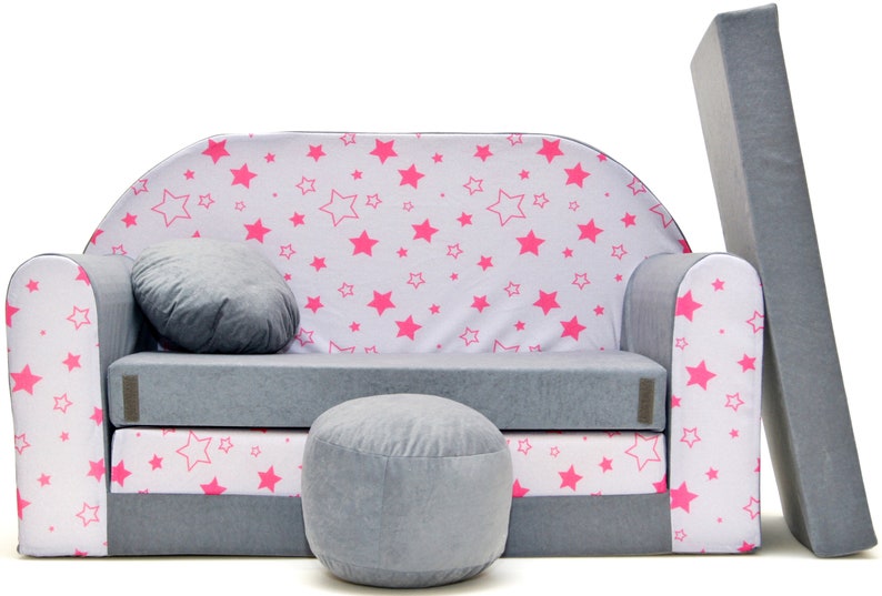 grey kids sofa