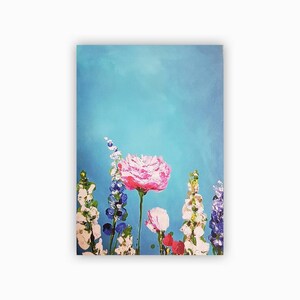 Q. Greeting card, floral card, art card