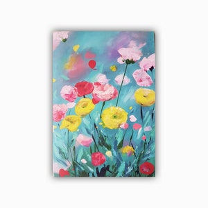 N. Greeting card, flower card, art card