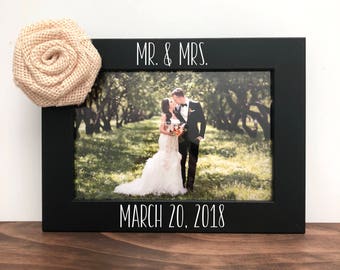 Wedding date frame | Etsy