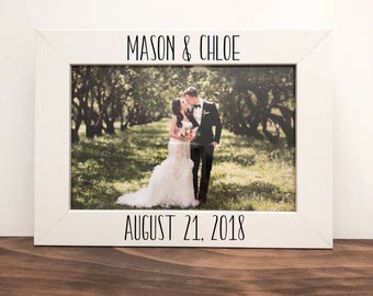 Wedding date frame | Etsy