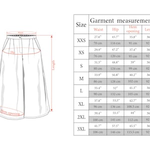 LINEN CULOTTES MARISA, Wide Leg Pants with Pockets, High Waisted Pants, Plus Size Linen Trousers, image 8