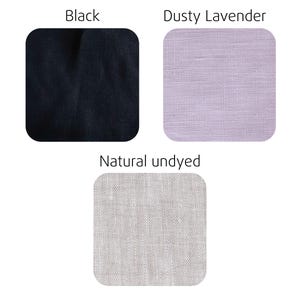 LINEN CULOTTES MARISA, Wide Leg Pants with Pockets, High Waisted Pants, Plus Size Linen Trousers, Ready to Ship XS - Dusty Lavender