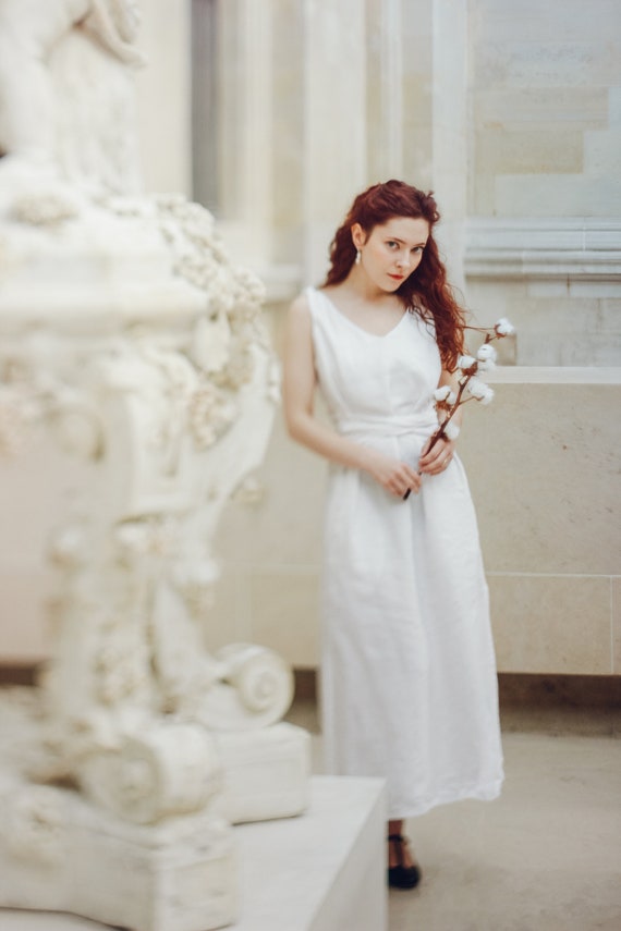 linen dress wedding