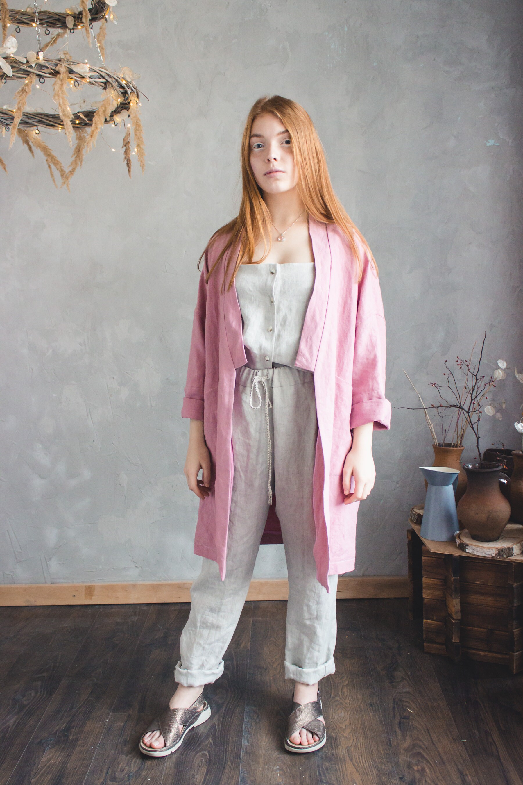 linen kimono jacket