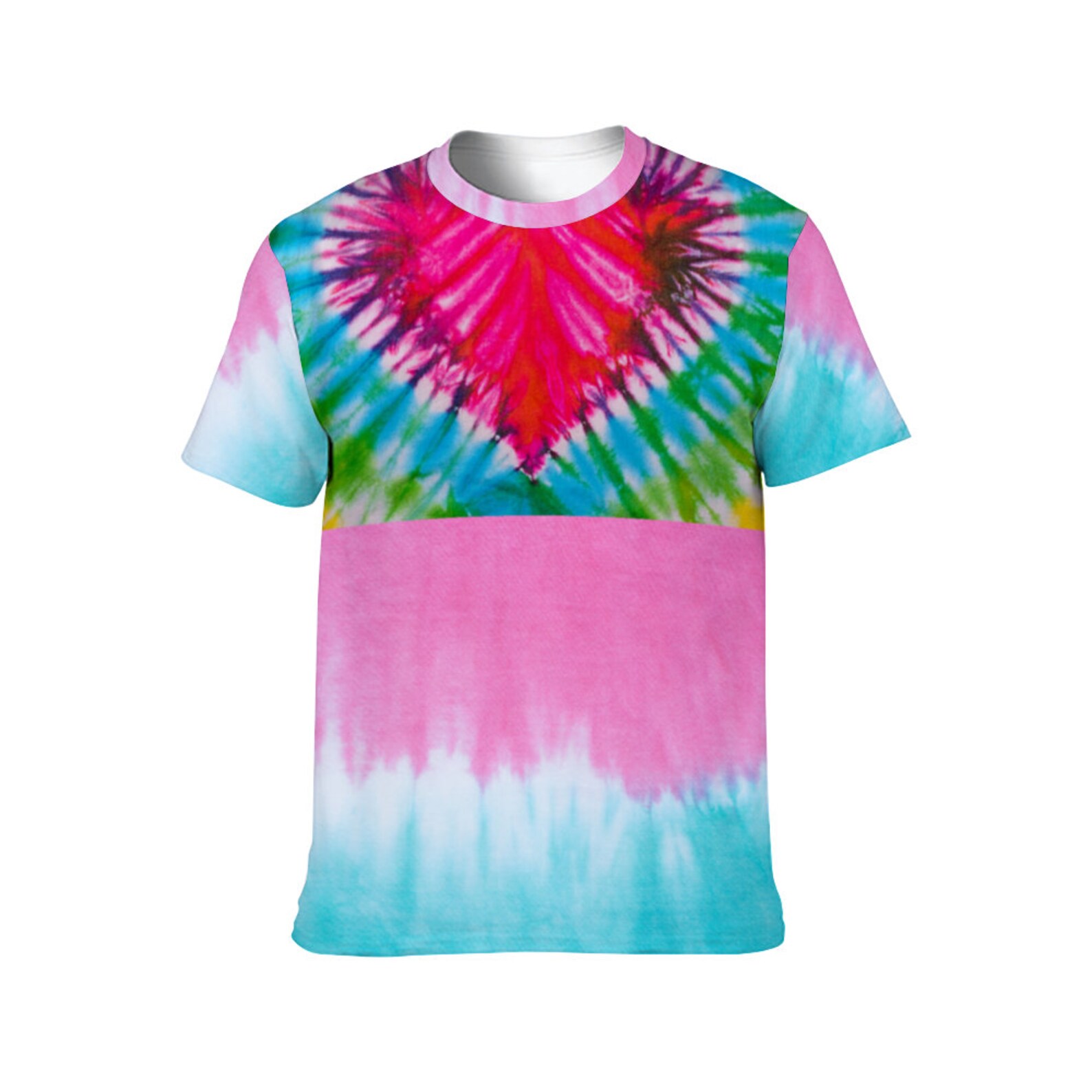 Tie Dye pink love Shirts Unisex All Over Print T-Shirt | Etsy