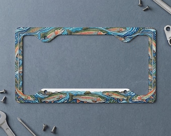 Diseño artístico de pesca de trucha arcoíris para entusiastas de la naturaleza y pescadores / Productos varios inspirados en la naturaleza