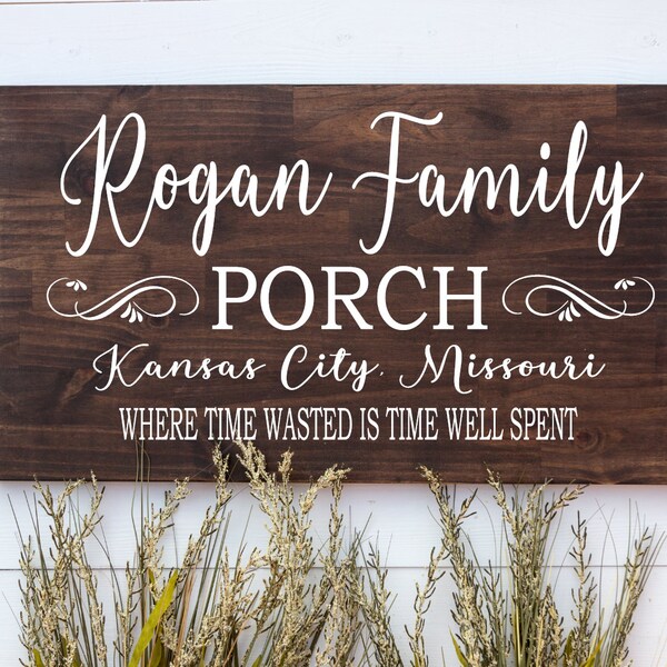 Custom Porch Sign - Etsy
